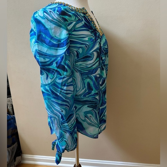 NWT Lilly Pulitzer Blouse, Size XS, Retail $168 - Picture 4 of 5